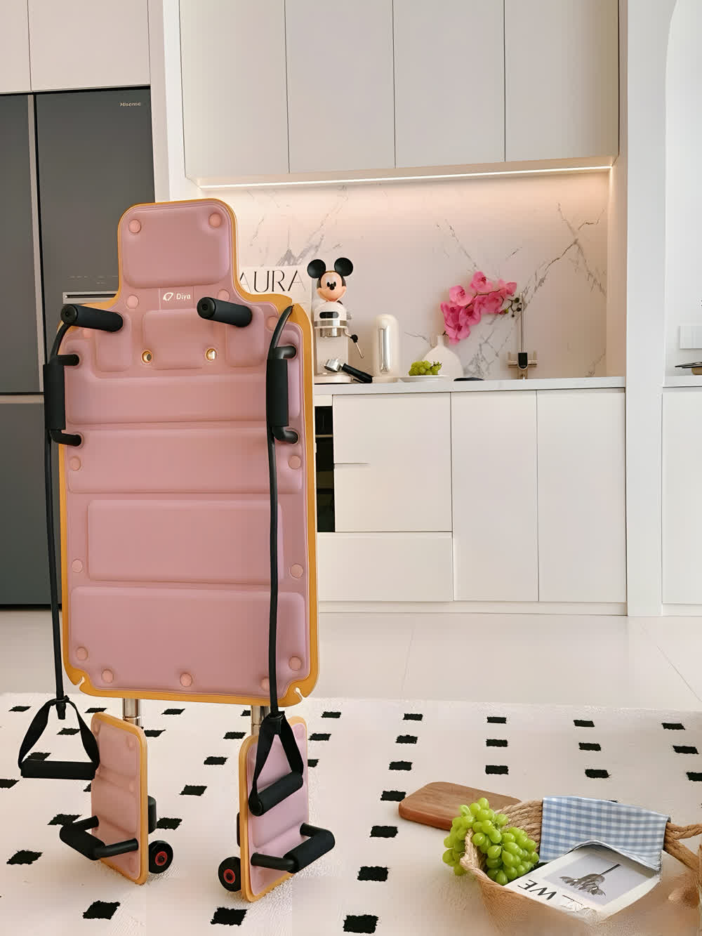 DDiya Studio standing upright for compact storage